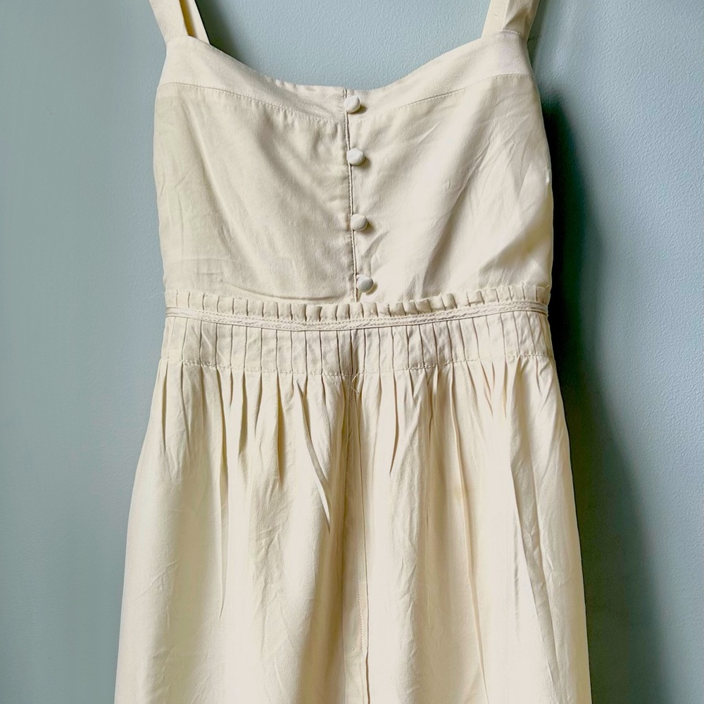 J.Crew silk babydoll tank with buttons size 8